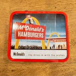 Vintage McDonald's Hamburgers Collectible Metal Tin Lunchbox New Sealed